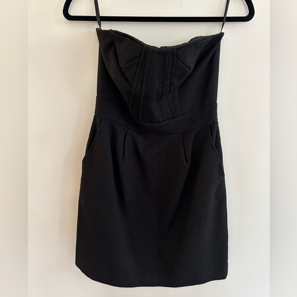 SINE BLACK STRAPLESS Anthropologie DRESS SIZE 2‎ - Picture 3 of 4